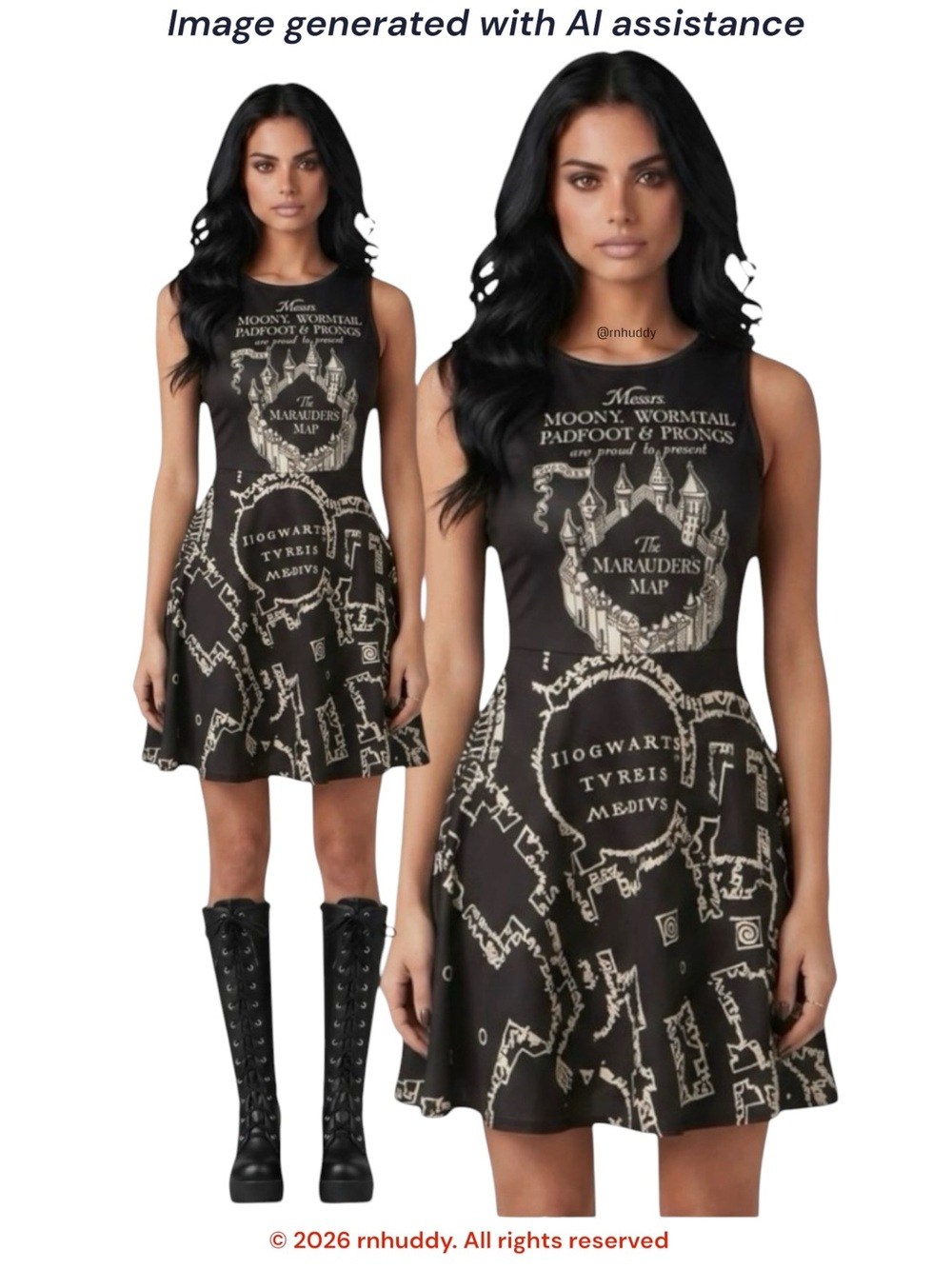 Harry Potter S Marauder's Map dress